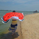 Summer Large Microfiber Printed Round Beach Towels Printed Tassel Knitted 150*150cm Circle Swim Towels - Slim Wallet Company