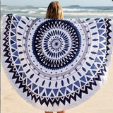 2016 New Round Beach Towel With Tassel Adult Summer Vacation Throw Blanket  59"  Serviette Ronde Toalla Playa Mantas Para Cama - Slim Wallet Company