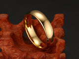 Classic Gold Plated Tungsten Carbide Ring Wedding Ring - Slim Wallet Company