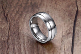 Pure Titanium Gold Plated Ring Matte Finish - Slim Wallet Company