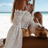 Pretty Laces At The Beach Blouse - Slim Wallet Company