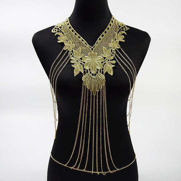 Body Chain Women Necklaces&Pendants Accessories  Big Body Jewelry Chain Necklace Bijoux Femme Colier body jewelry - Slim Wallet Company