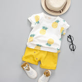 Aloha Pineapple Shorts And Tee - Slim Wallet Company