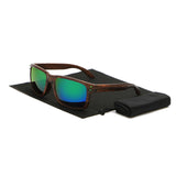 Retro Wood Framed Sunglasses - Slim Wallet Company