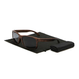 Retro Wood Framed Sunglasses - Slim Wallet Company