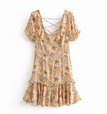 Rayon Ruffled Dress - Slim Wallet Company