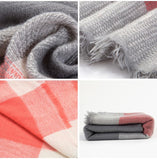 High quality plaid scarf women Thicken Soft Winter scarf Fashion Shawls and Scarves - Slim Wallet Company