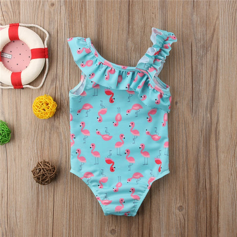 Mini Flamingo Swimsuit - Slim Wallet Company