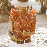 Ruffles Polka Dot's Topp - Slim Wallet Company