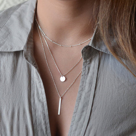 Layered Necklace - Slim Wallet Company