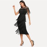 Cassia Fringe Dress - Slim Wallet Company