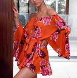 Ruffled Iris Jumpsuit - Slim Wallet Company