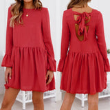 Ruffle Blush Dress - Slim Wallet Company