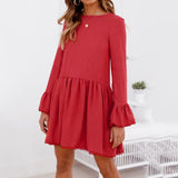 Ruffle Blush Dress - Slim Wallet Company