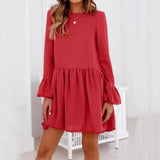 Ruffle Blush Dress - Slim Wallet Company