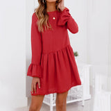 Ruffle Blush Dress - Slim Wallet Company