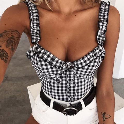 Ruffled Chicki Blouse - Slim Wallet Company