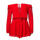 Ruffled Iris Jumpsuit - Slim Wallet Company