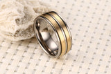 Gold Silver Plated Titanium Carbide Ring - Slim Wallet Company