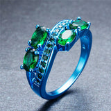 Blue Gold Green Ring - Slim Wallet Company