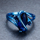 Blue Gold Stone Ring - Slim Wallet Company