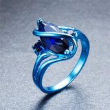 Blue Gold Stone Ring - Slim Wallet Company