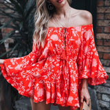 Ruffled Iris Jumpsuit - Slim Wallet Company