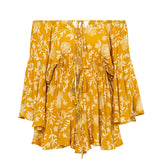 Ruffled Iris Jumpsuit - Slim Wallet Company