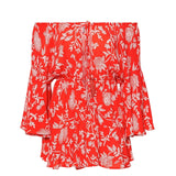 Ruffled Iris Jumpsuit - Slim Wallet Company