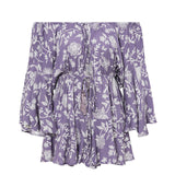 Ruffled Iris Jumpsuit - Slim Wallet Company