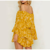 Ruffled Iris Jumpsuit - Slim Wallet Company
