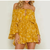 Ruffled Iris Jumpsuit - Slim Wallet Company