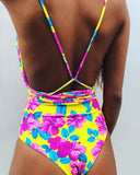 Flower Bouquet Bathing Suit - Slim Wallet Company