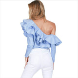 Ruffled Fiesta Blouse - Slim Wallet Company