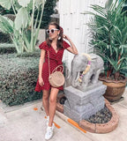 Polka Wanderlust Dress - Slim Wallet Company