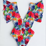 Beach Ruffles Swimsuit - Slim Wallet Company