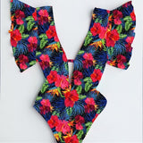 Beach Ruffles Swimsuit - Slim Wallet Company