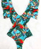 Beach Ruffles Swimsuit - Slim Wallet Company