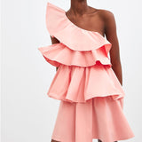 Ruffled Cotten Candy Dress - Slim Wallet Company