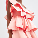 Ruffled Cotten Candy Dress - Slim Wallet Company