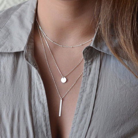 Perfect Layering Silver Necklace - Slim Wallet Company